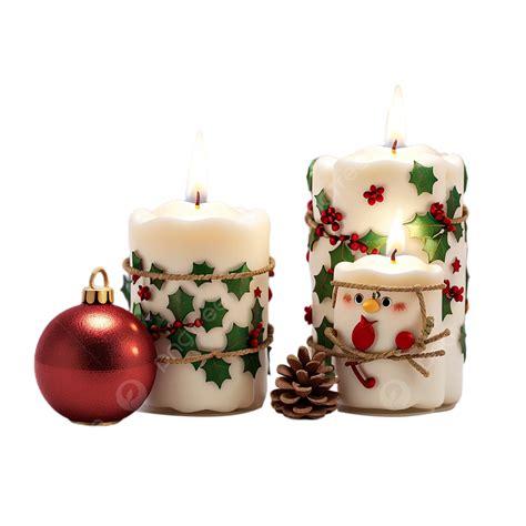 Christmas Candles Transparent Background, Christmas, Candles, Transparent PNG Transparent ...