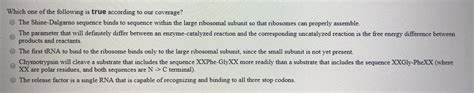 Answered: The Shine-Dalgarno sequence binds to… | bartleby