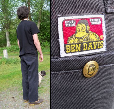 vintage BEN DAVIS Work Pants Trousers USA Made size 32