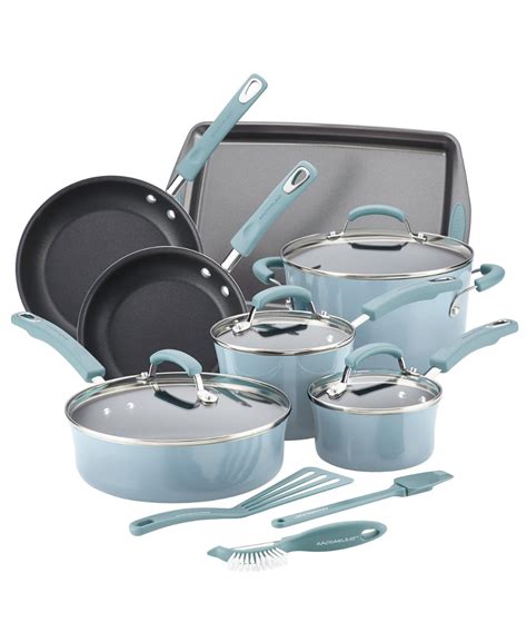 Rachael Ray 14-Pc. Nonstick Cookware Set, Created for Macy's & Reviews - Cookware Sets - Macy's ...