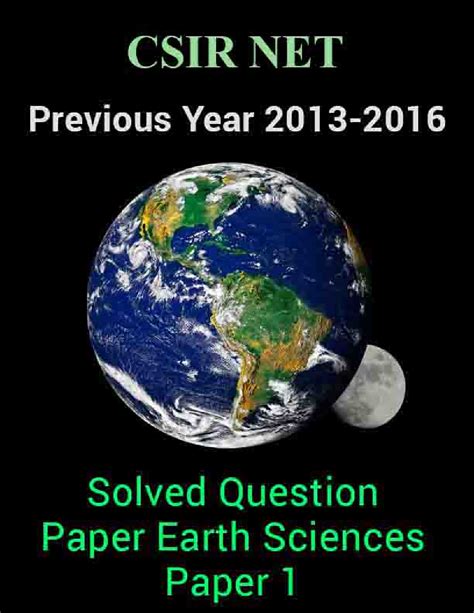 Download CSIR NET Earth Sciences Previous Year Solved Question Paper ...