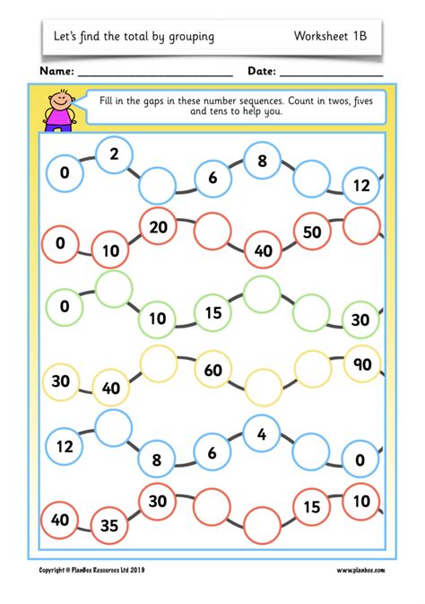 Counting In 2s 5s And 10s Free Worksheets - CountingWorksheets.com