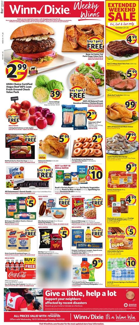 Winn Dixie Weekly Ad - Valid 10/21-10/27/2020