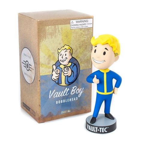 Fallout Vault Boy Vault-Tec 5" Bobblehead CHARISMA Series 2 Bethesda ...