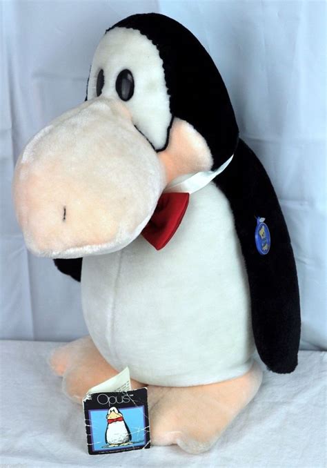 Vtg Opus Penguin Bloom County Stuffed Animal Plush Big 17in Tall Dakin ...