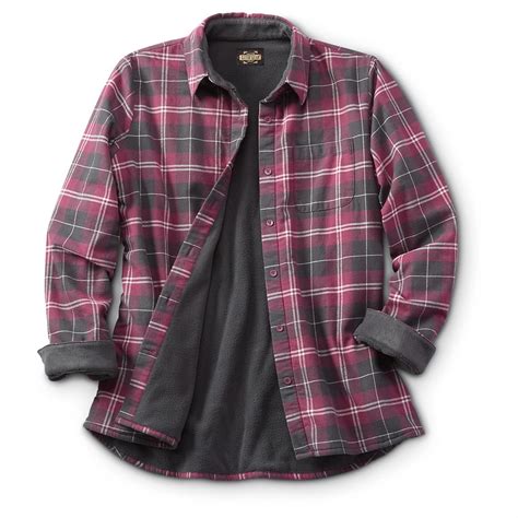 Guide Gear Women's Fleece-Lined Flannel Shirt - 641433, Shirts at Sportsman's Guide