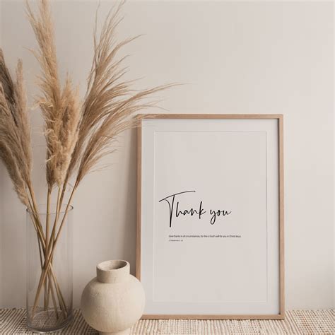 Give Thanks Bible Verse Wall Art / Bible Verse Print / - Etsy