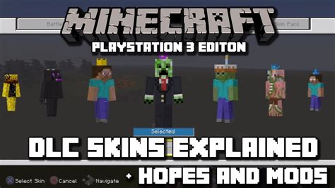 Minecraft Playstation 3 DLC Skins Information Update + Hopes & Mods ...