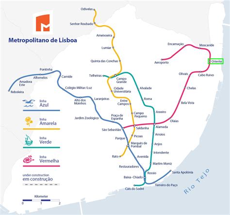 Lisbon oriente station map - Lisbon oriente train station map (Portugal)