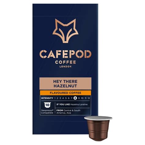 CafePod Hey There, Hazelnut Nespresso Compatible Aluminium Coffee Pods ...