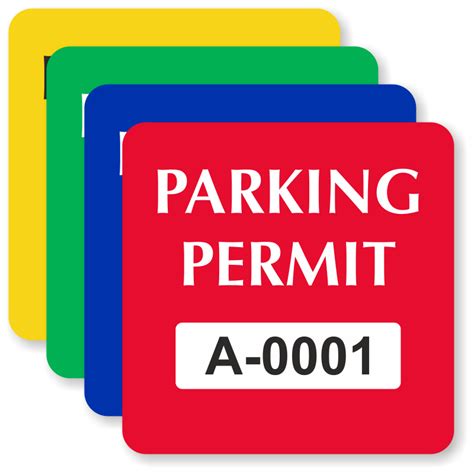 In-Stock Parking Decals – Order Prenumbered