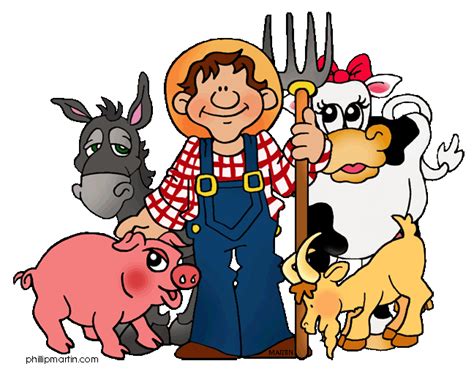 farmer with animals clipart - Clip Art Library