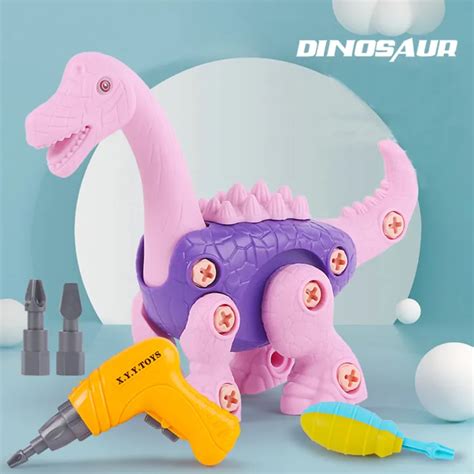 [คลังสินค้าพร้อม] ไดโนเสาร์ของเล่นสำหรับเด็ก Diy อาคาร Dinos ปริศนา ...