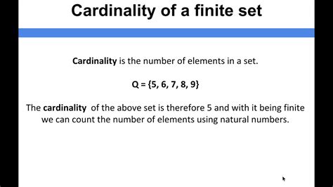 Algorithms - Cardinality of a finite set - YouTube