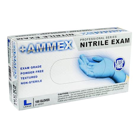 Nitrile Exam Gloves, 100/box