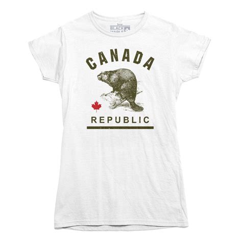 Canada Republic BEAVER T-shirt – Black Maple Trading Co.