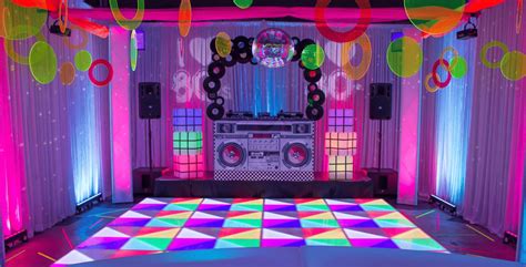 80s Theme Party Backdrop