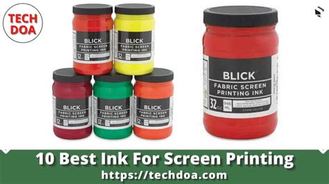 10 Best Ink For Screen Printing - Tech Doa