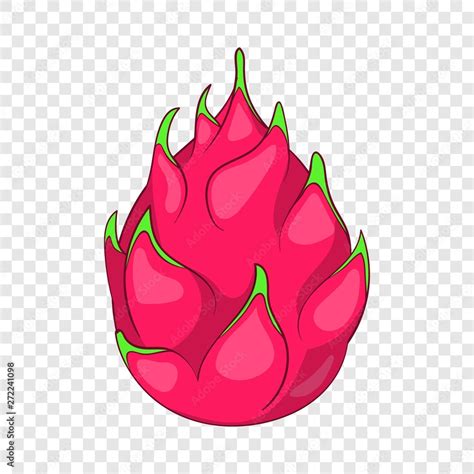 Dragon fruit icon. Cartoon illustration of dragon fruit vector icon for web design Stock Vector ...