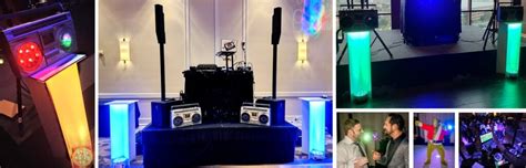 Dance Floor Lighting - Corporate Event DJ Track Star Staci