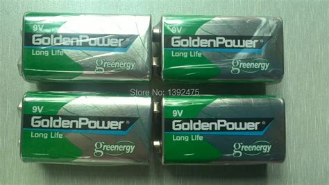 wholesale golden power 6F22 batteries standard battery golden power battery 9V free shipping ...