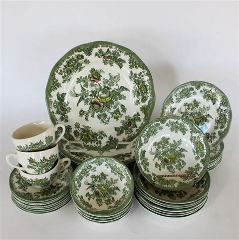 Vintage Kent Green Wedgwood China | Wedgwood china, Vintage dishes antiques, Patterned dishes