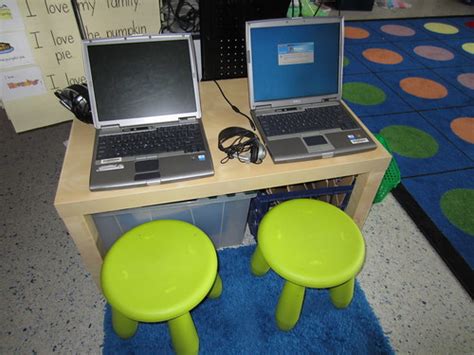 Ikea table for laptops | Katie Keier | Flickr