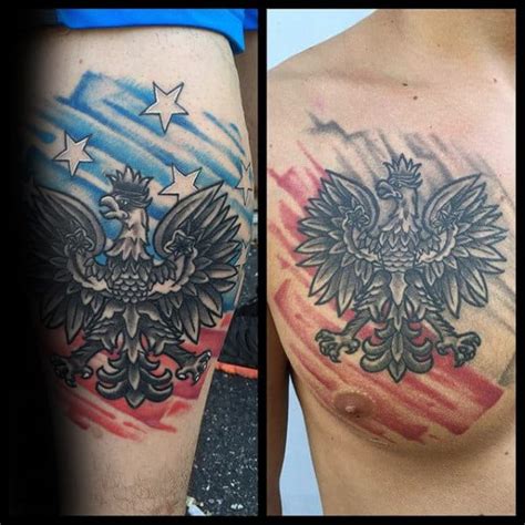 60 Polish Eagle Tattoo Designs For Men - Coat Of Arms Ink