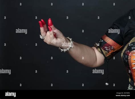 A Close up of Hand gestures of an Odissi dancer, Indian classical dance forms. hand mudras Stock ...