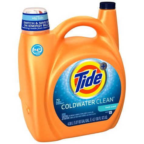 Tide Laundry Detergent, Coldwater Clean High Efficiency Liquid Fresh Scent, 138 fl oz