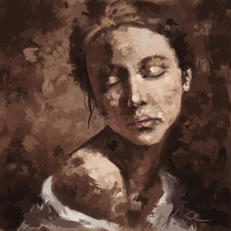 James Doane - Monochromatic Portrait Painting