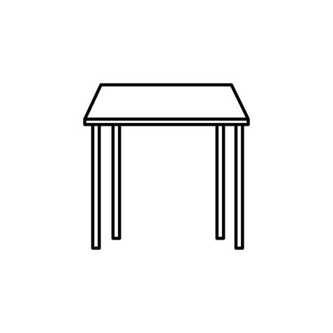 isolated icon wooden table line 3350798 Vector Art at Vecteezy