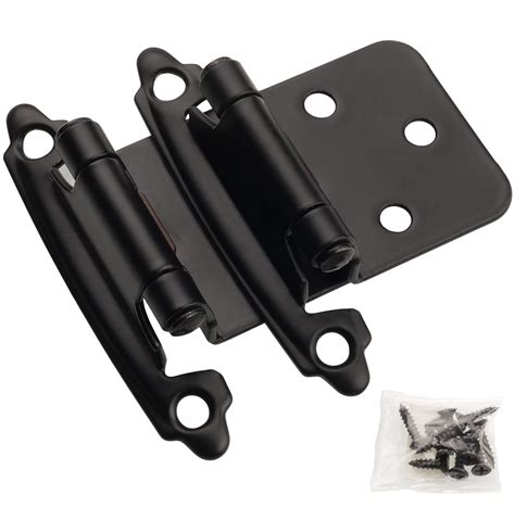 Decobasics Matte Black Cabinet Hinges for Kitchen Cabinets (25 Pair -50 ...