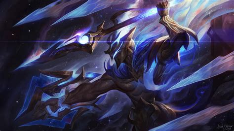 Artist creates amazing Cosmic Emperor Pantheon and Abyssal Star Aatrox skins for a fan-made 2019 ...