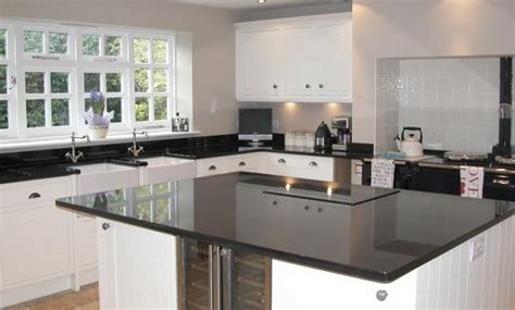 Black Granite Worktops for Kitchens | Black Sparkle Worktops