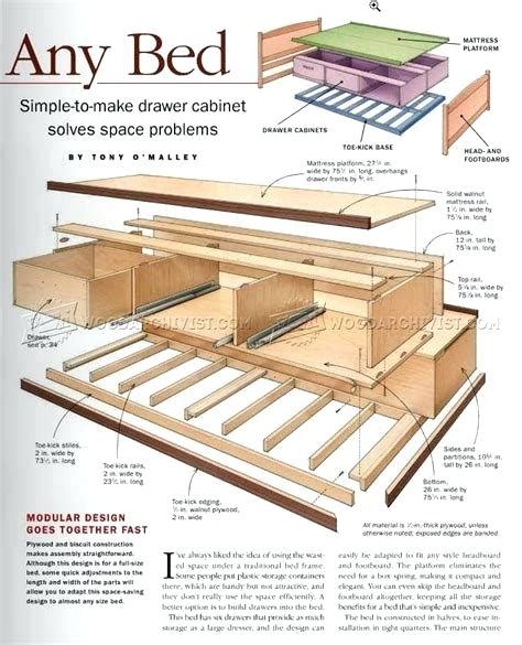 bed storage plans under bed storage plans free diy storage bed plans ...