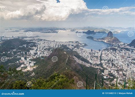 Aerial View of Rio De Janeiro Stock Image - Image of coastline, aerial: 131348213