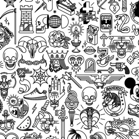 Doodles | Tattoo flash art, Flash tattoo designs, Doodle tattoo