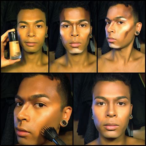 Contour makeup, Male makeup, Male contour