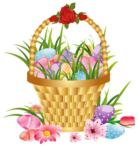 Basket Of Flowers Clip Art - ClipArt Best