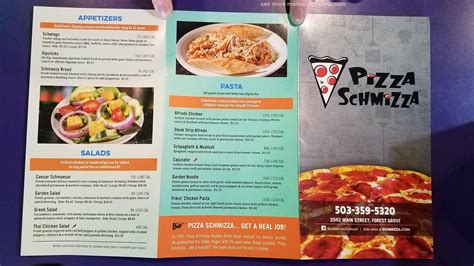 Online Menu of Pizza Schmizza Restaurant, Forest Grove, Oregon, 97116 ...