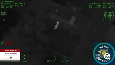 Michigan State Police releases video of suspect firing shots at helicopter