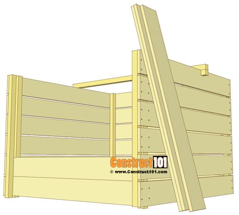 Compost Bin Plans - Free PDF Download - Construct101