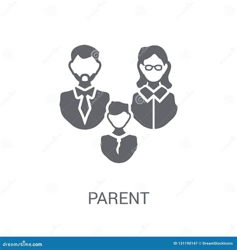 Parent Icon. Trendy Parent Logo Concept on White Background from Stock ...