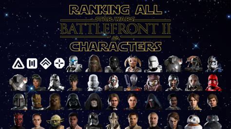 Ranking all star wars battlefront 2 characters Tier List (Community Rankings) - TierMaker