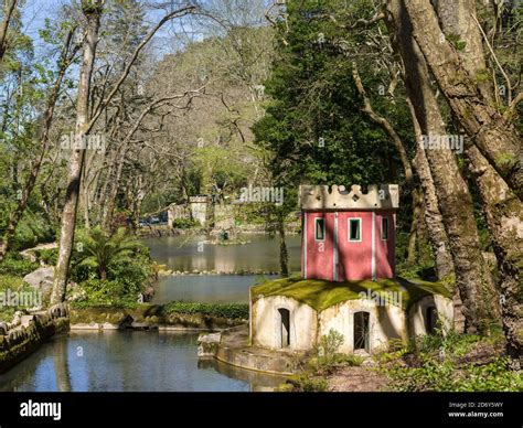 Palacio Nacional da Pena, the national palace Pena, in Sintra near Lisbon, part of the UNESCO ...