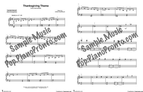 Thanksgiving Piano Sheet Music: Part 3 | Piano Pronto Publishing