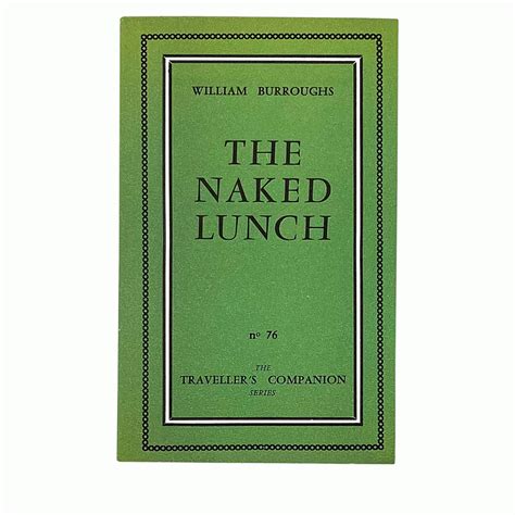 William Burroughs Vintage The Naked Lunch Dust Jacket Available For ...