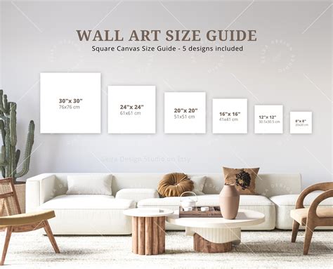 Wall Art Size Guide, Square Frame Sizes Guide, Canvas Size Guide ...