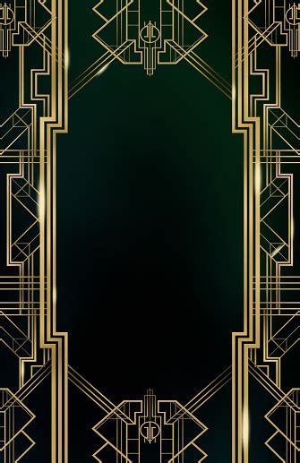 Gatsby Art Deco Background Stock Photo - Download Image Now - iStock